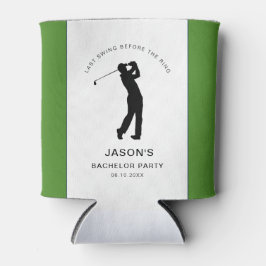 Golfer Golf Thema Afscheid Van De Jonggezellen Blikjeskoeler