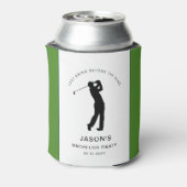 Golfer Golf Thema Afscheid Van De Jonggezellen Blikjeskoeler (Blikje Achterkant)
