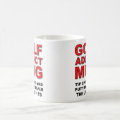 Golfer Golf Verslaafde Grappig Cadeau Mok Putt Put (Center)