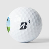 Golfer Golfbaan Aangepaste Naam 3-D Monogram Golfballen (Logo)