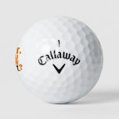 Golfer-golfbal golfbal met naam golfballen (Logo)