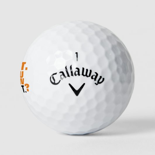 Golfer-golfbal golfbal met naam golfballen (Logo)