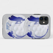 Golfer Golfbal met Man Golfen Aangepaste Naam Case-Mate iPhone Case (Achterkant (horizontaal))