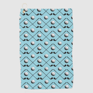 Golfer golfbal patroon golfhanddoek