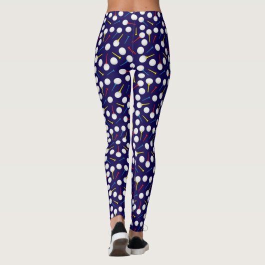 Golfer golfballen en T - shirts Leggings (Achterkant)