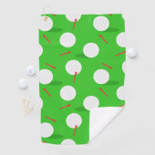 Golfer golfballen en T - shirts Patroon Monogram Golfhanddoek (Insitu)