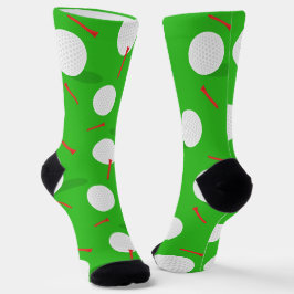 Golfer Golfballen en T - shirts Plezier Sokken