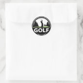 Golfer Golfen Golf Marathon Competitie Ronde Sticker (Tas)