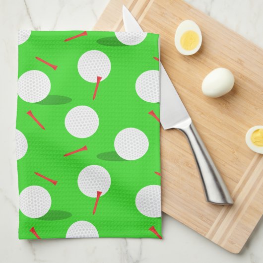 Golfer Golfen, Leuke Golfballen en T - shirts Theedoek (Quarter Fold)