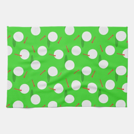 Golfer Golfen, Leuke Golfballen en T - shirts Theedoek (Horizontaal)