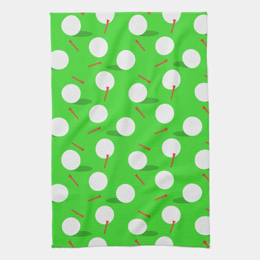 Golfer Golfen, Leuke Golfballen en T - shirts Theedoek (Verticaal)