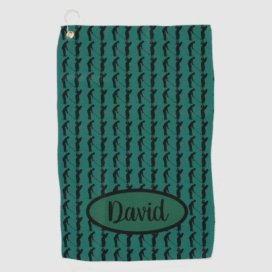 Golfer Golfhanddoek (Voorkant)
