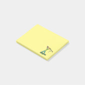 Golfer Golfing Post-it® Notes (Schuin)