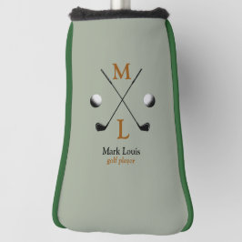 Golfer golfspeler gepersonaliseerd golfheadcover