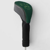 Golfer . Golfspeler Klassiek Monogram Golfheadcover (Schuin)