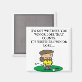 golfer golfvormende golfgraafgeschenken t-shirts magneet (Voorkant / Achterkant)