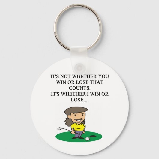 golfer golfvormende golfgraafgeschenken t-shirts sleutelhanger (Voorkant)