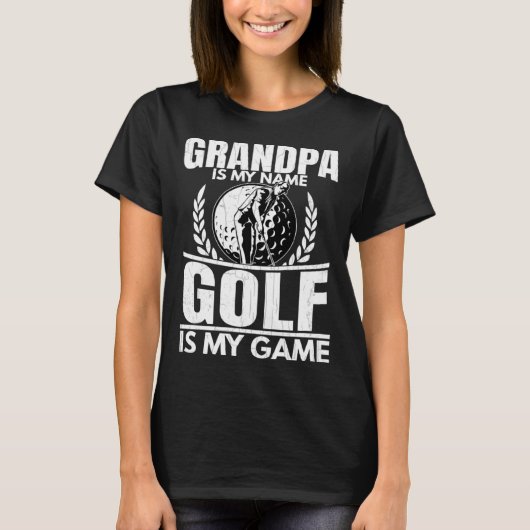 Golfer Grandpa  Golf Player Golfing Coach Graphic T-shirt (Voorkant)