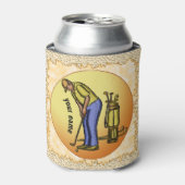 Golfer Grandpa koelbox Blikjeskoeler (Blikje Voorkant)