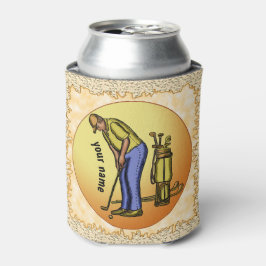 Golfer Grandpa koelbox Blikjeskoeler