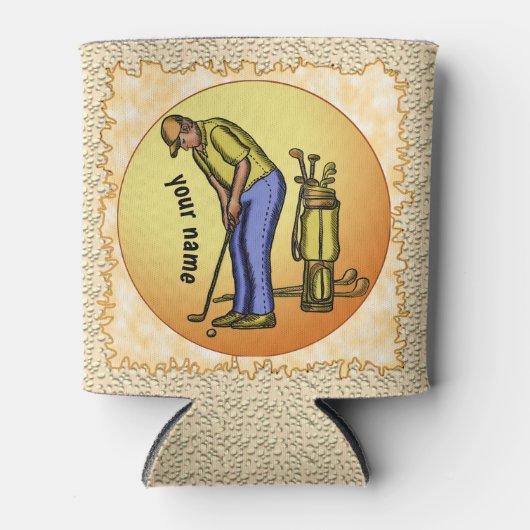 Golfer Grandpa koelbox Blikjeskoeler (Voorkant)