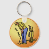 Golfer Grandpa sleutelhanger (Voorkant)