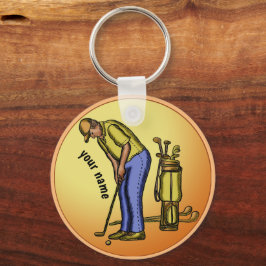 Golfer Grandpa sleutelhanger