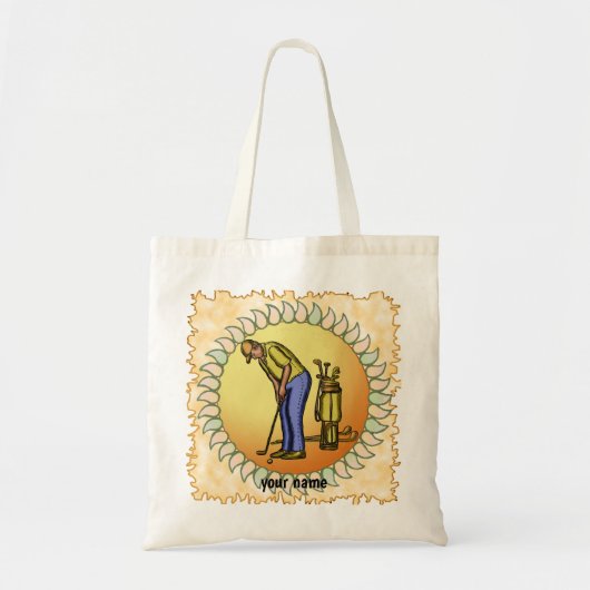 Golfer Grandpa Tote Bag (Voorkant)