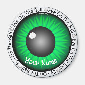 Golfer Green Eye on Ball Magneet (Voorkant)