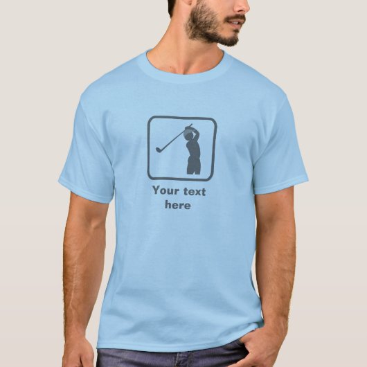Golfer -- Grijze Logo --  T-shirt (Voorkant)
