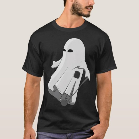 Golfer Halloween Costume Ghost Golf Ball Apparel c T-shirt (Voorkant)