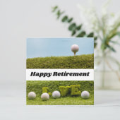 Golfer Happy Retirement golf met liefde Kaart (Staand voorkant)