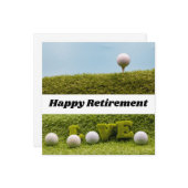 Golfer Happy Retirement golf met liefde Kaart (Voorkant / Achterkant in situ)