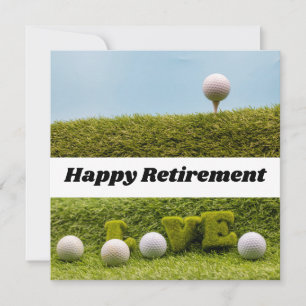 Golfer Happy Retirement golf met liefde Kaart