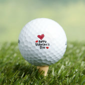 Golfer Happy Valentijnsdag met liefdesrood hart Golfballen (Insitu Shirt)