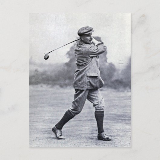  Golfer: Harry Vardon Briefkaart (Voorkant)