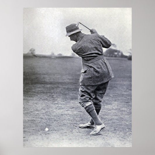  Golfer: Harry Vardon Poster (Voorkant)