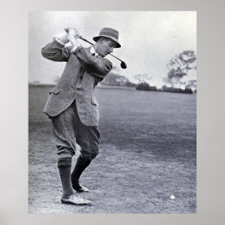 Golfer: Harry Vardon Poster