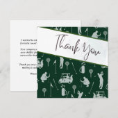 Golfer Hartelijke Bedankt voor een geweldige dag (Voorkant / Achterkant)