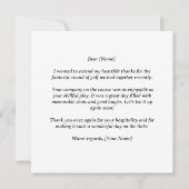 Golfer Hartelijke Bedankt voor een geweldige dag (Achterkant)