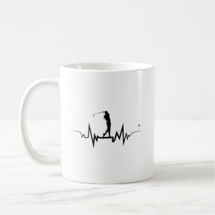 Golfer-hartslag-Cool-cadeau voor Golfspeler Koffiemok