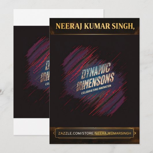 Golfer Hat  Bedankkaart (Voorkant / Achterkant)