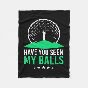 Golfer heb je mijn ballen gezien fleece deken
