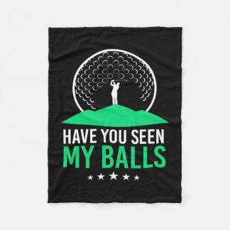 Golfer heb je mijn ballen gezien fleece deken