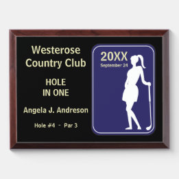 Golfer 🏌️Hole in One Award: Toernooi Troffee Gedenkplaat