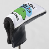 Golfer ik hou van grote putten en ik kan niet lieg golfheadcover (3/4 voorkant)