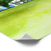 Golfer in de waterverf van golfbanen poster (Hoek)