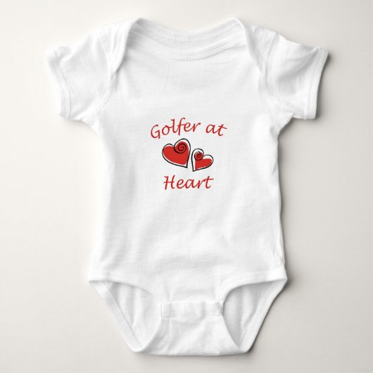 Golfer in het hart romper (Voorkant)