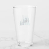 Golfer in mooie natuur glas (Achterkant)