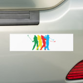 Golfer in Motion Bumpersticker (Op auto)